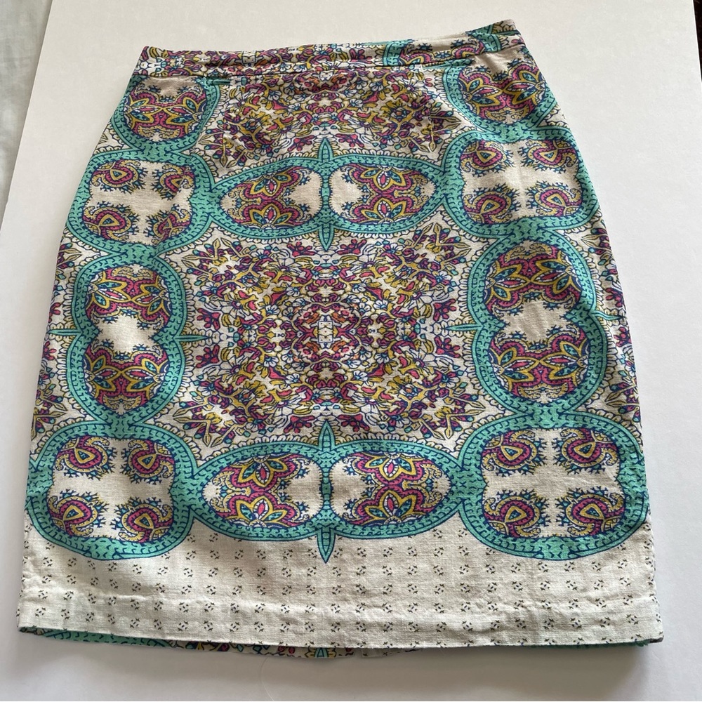 Anthropologie purchased Maeve High Waist Straight Pencil Paisley Skirt Sz 4